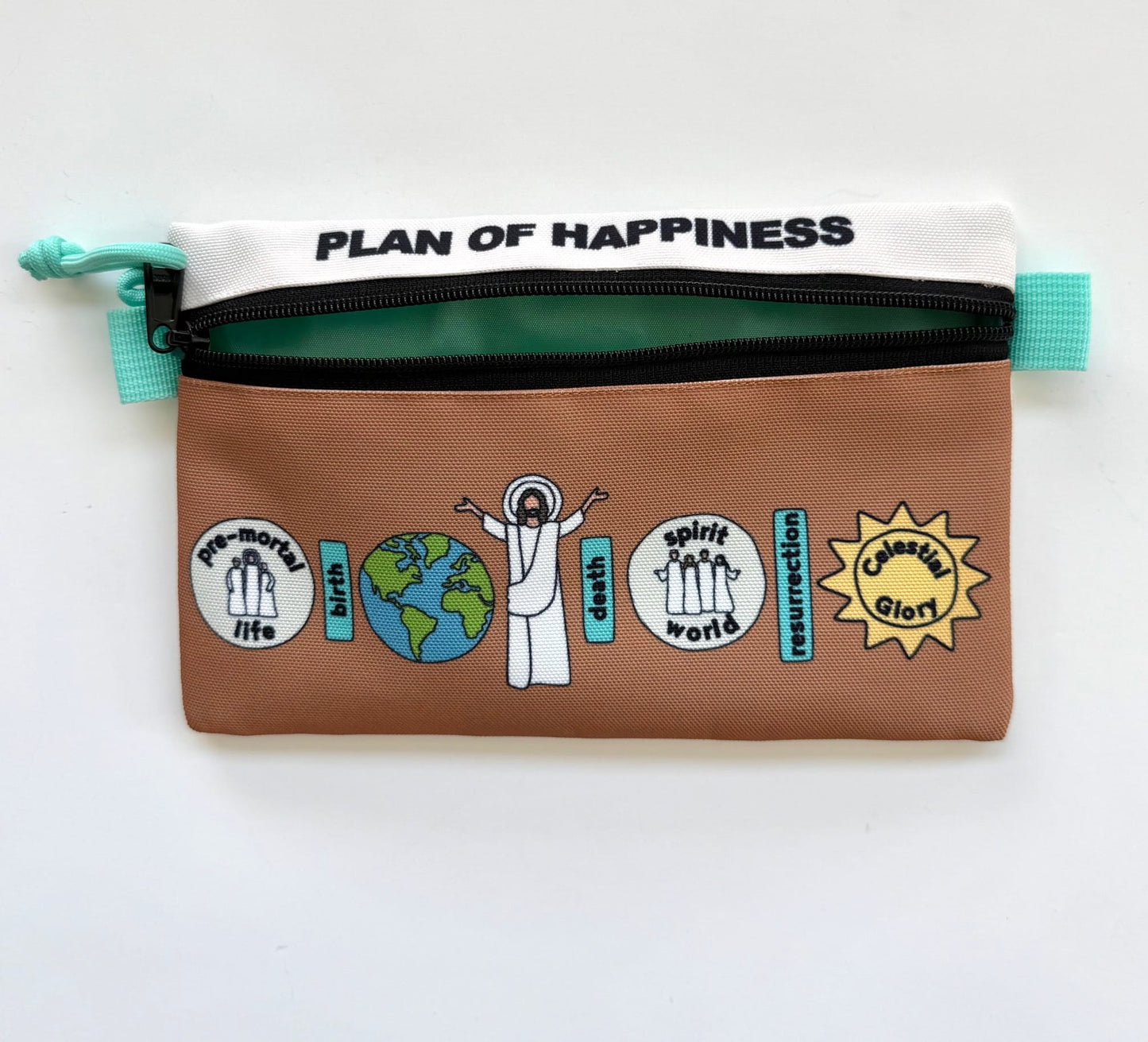 All In Pouch front with zipper open