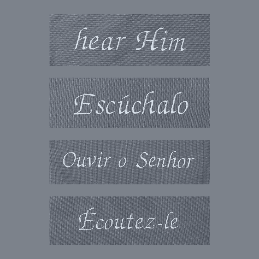 Embroidered Text options for Go and Do Missionary Bag