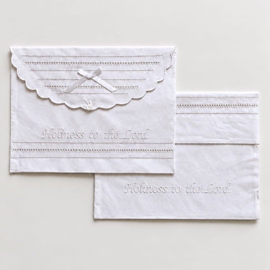 Premium Holiness to the Lord Embroidered LDS Temple Envelope