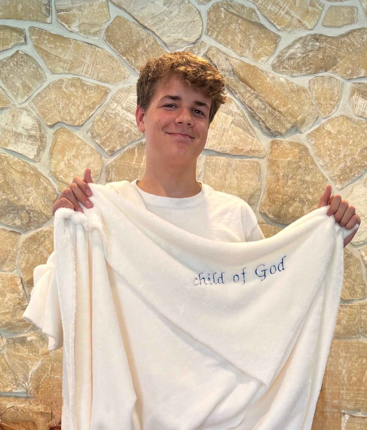 Custom Embroidered Large Throw Blanket Personalized Gift for Teens and Adults