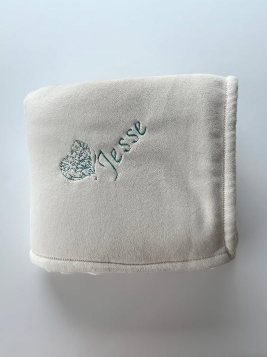 Custom Embroidered Large Throw Blanket Personalized Gift for Teens and Adults