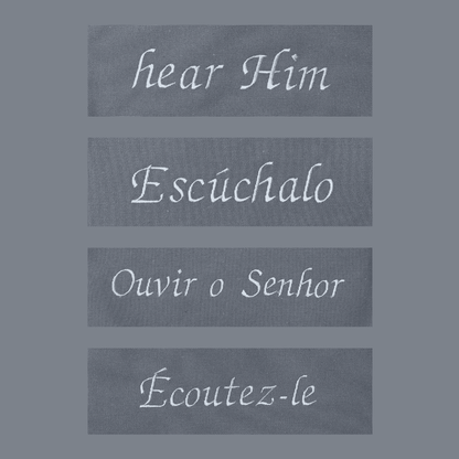 Embroidered Text options for Go and Do Missionary Bag