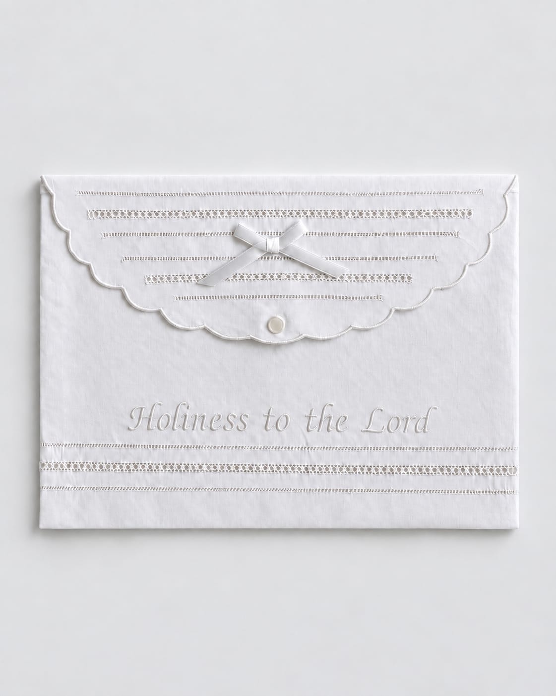 Premium Holiness to the Lord Embroidered LDS Temple Envelope