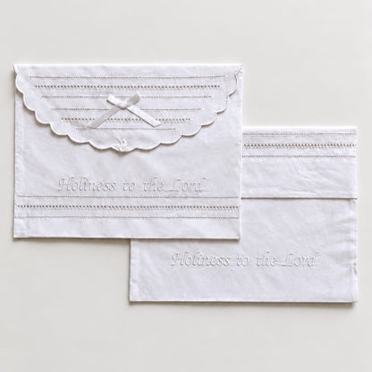 Premium Holiness to the Lord Embroidered LDS Temple Envelope