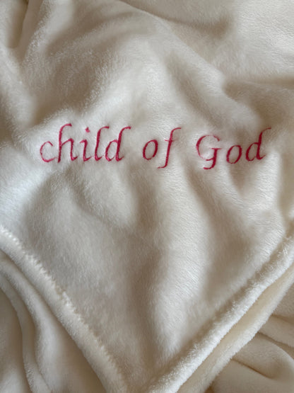 Custom Embroidered Twin Blanket Personalized Gift for Teens and Adults