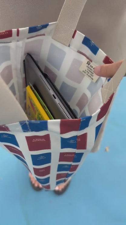 Items placed inside the Everyday LDS Scripture and Little Church Tote Bag